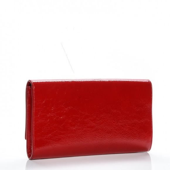 SAINT LAURENT Belle De Jour Clutch Red - Picture 3 of 11